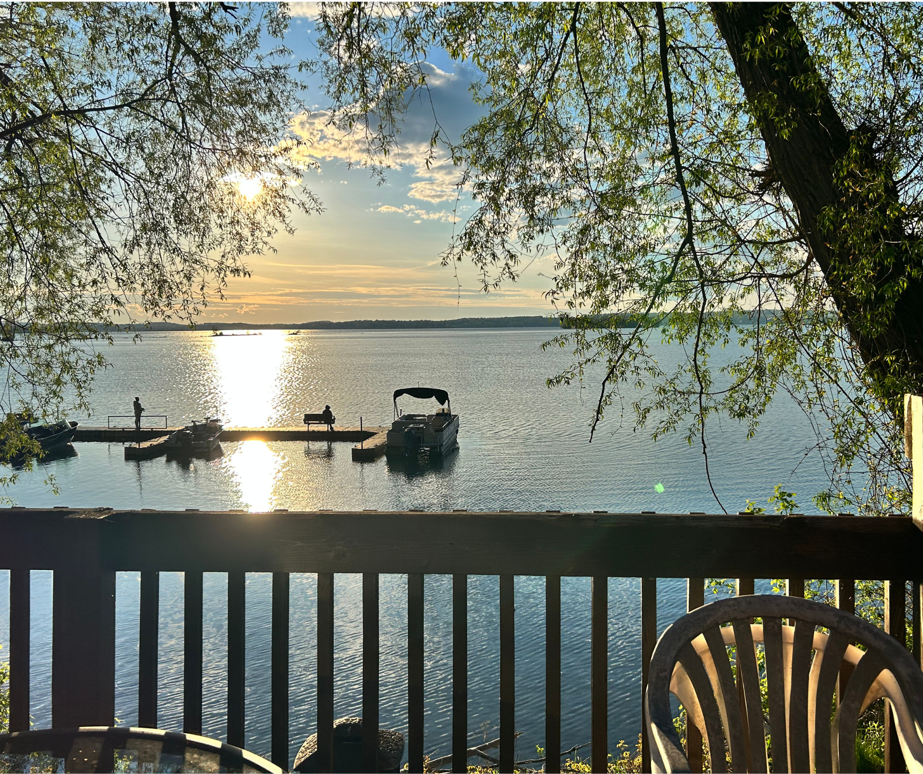 Amazing sunset from deck