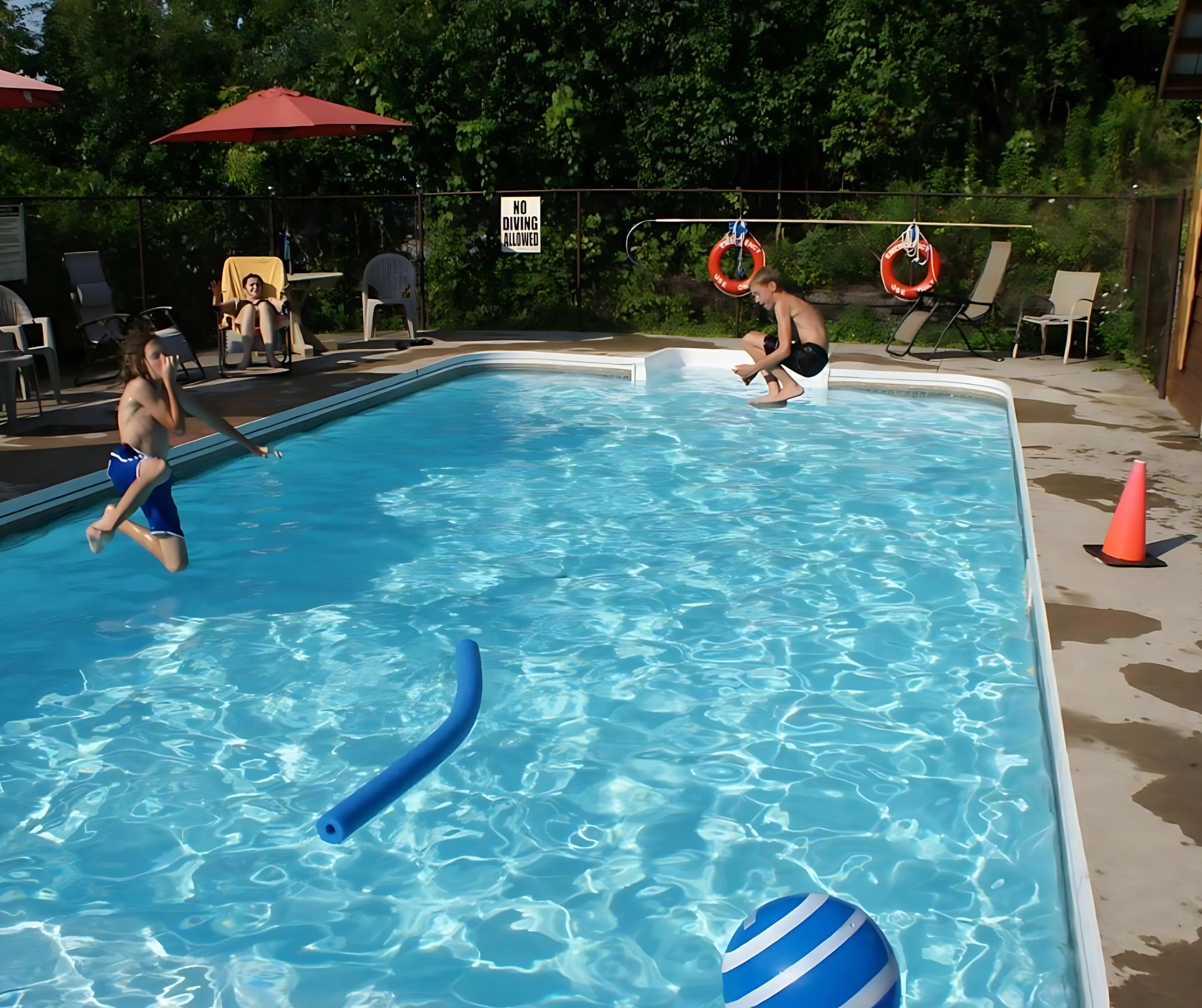 the pool